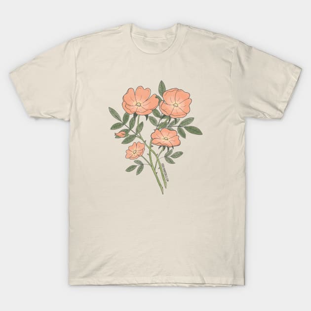 Briar Rose T-Shirt by JodiLynnDoodles